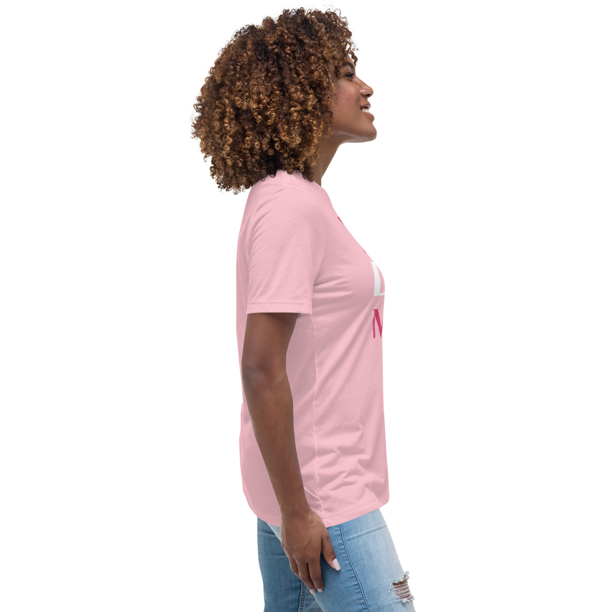 Live, Love, Meow Women's Relaxed T-Shirt-Women's Relaxed T-shirt | Bella + Canvas 6400-I love Veterinary