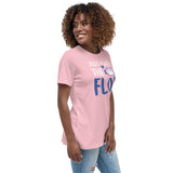 Just go with the Flo! Women's T-Shirt-Women's Relaxed T-shirt | Bella + Canvas 6400-I love Veterinary