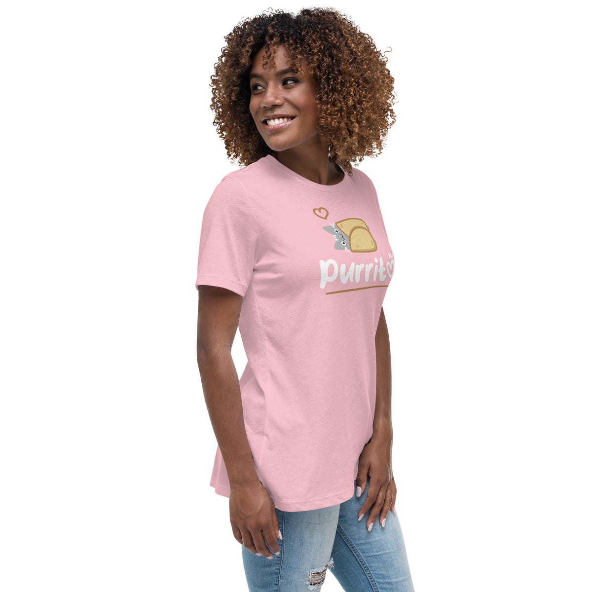 Purritto Women's T-Shirt-Women's Relaxed T-shirt | Bella + Canvas 6400-I love Veterinary