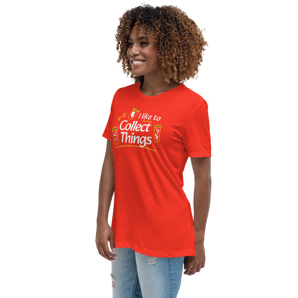 I like to collect things Women's T-Shirt-Women's Relaxed T-shirt | Bella + Canvas 6400-I love Veterinary