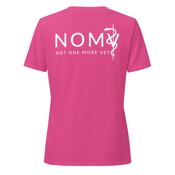 NOMV Cat Pulse Women's V-Neck T-Shirt-I love Veterinary