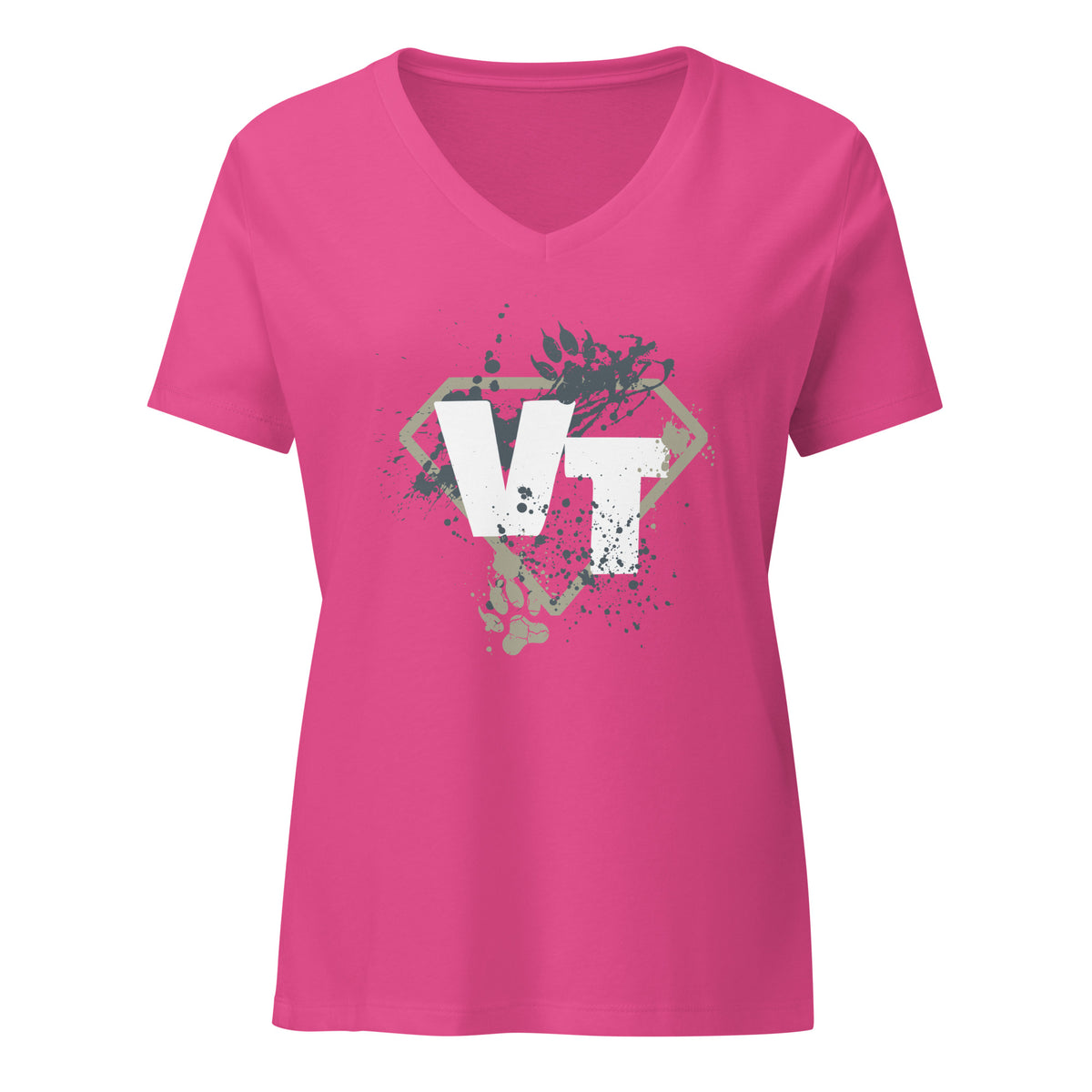 Vet tech superhero Women's V-Neck T-Shirt