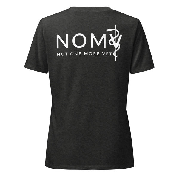 NOMV Cat Pulse Women's V-Neck T-Shirt-I love Veterinary