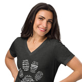 Vet Receptionist Pawprint Women’s V-neck t-shirt-I love Veterinary