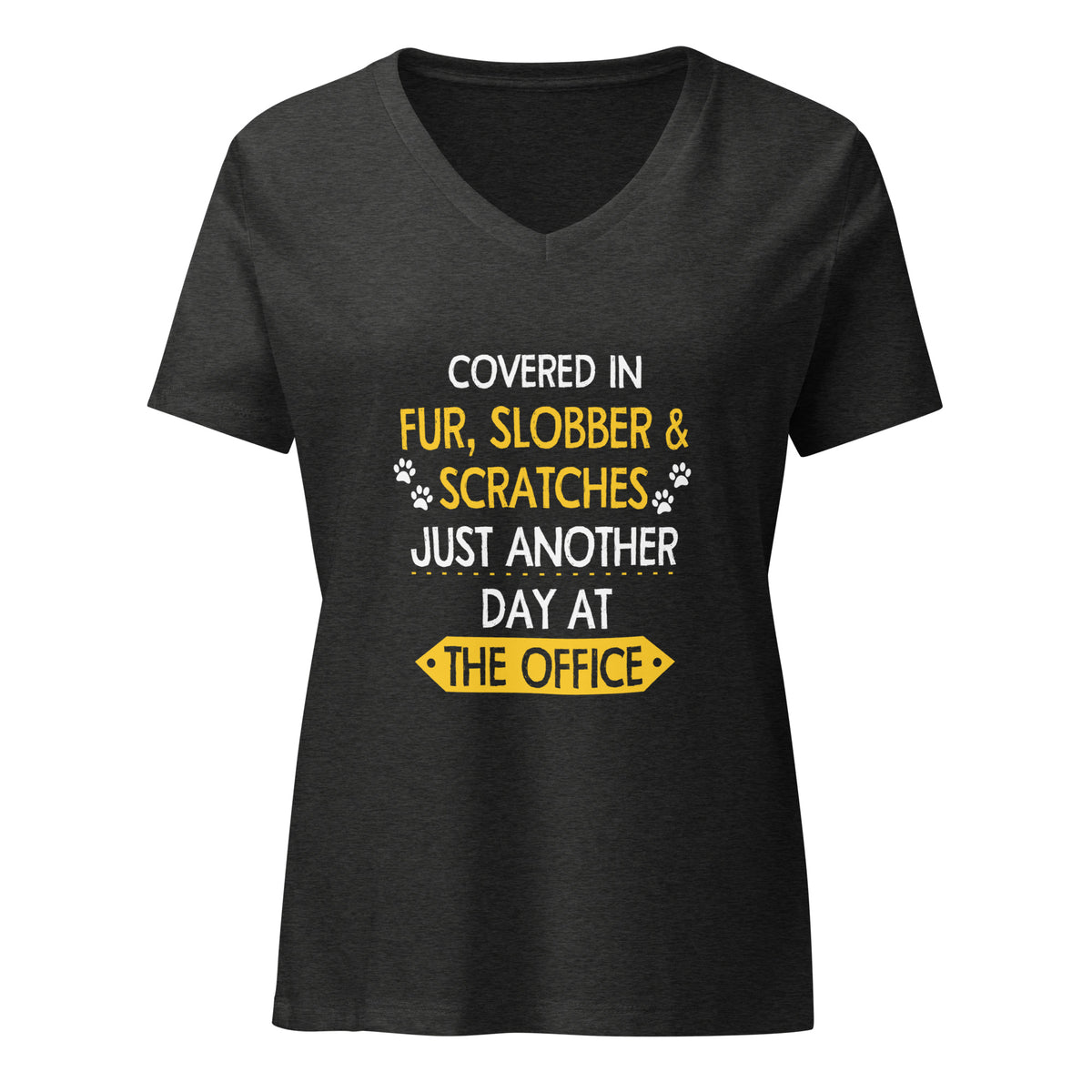 Fur, Slobber, Scratches Women's V-Neck T-Shirt-I love Veterinary