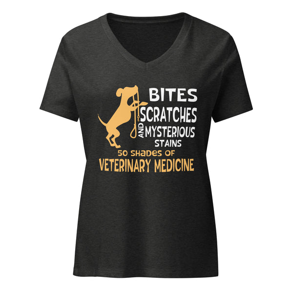 50 Shades of Veterinary Medicine Women's V-Neck T-Shirt