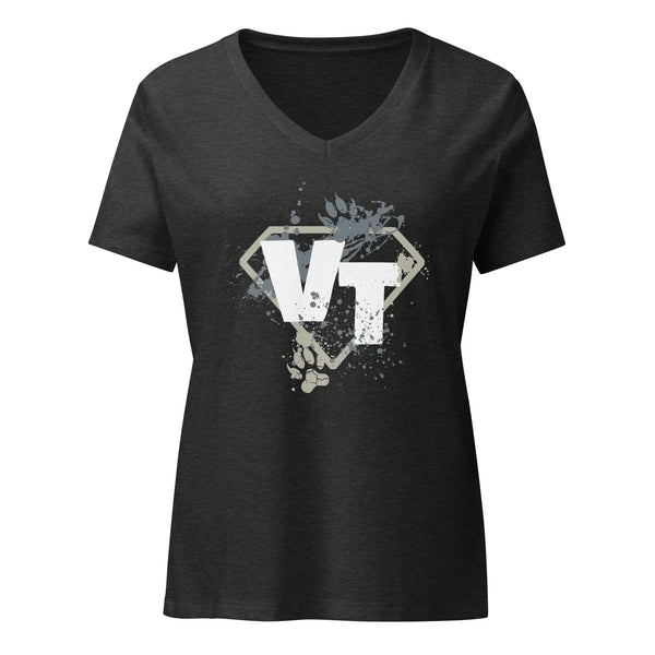 Vet tech superhero Women's V-Neck T-Shirt