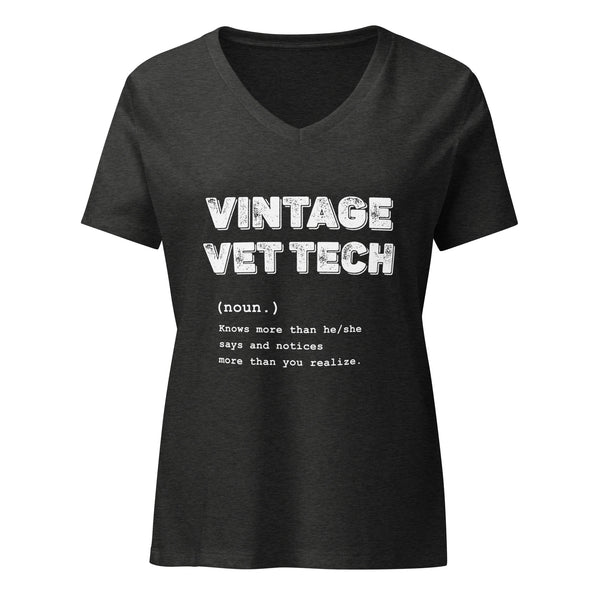 Vintage Vet Tech Women's V-Neck T-Shirt