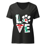 Love Cat Women's V-Neck T-Shirt