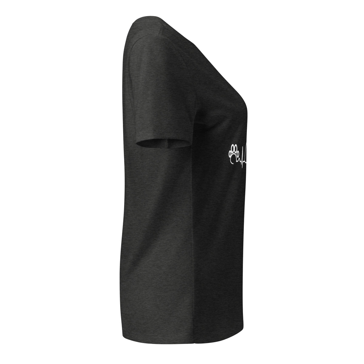 Dog Heartbeat Women's V-Neck T-Shirt-I love Veterinary