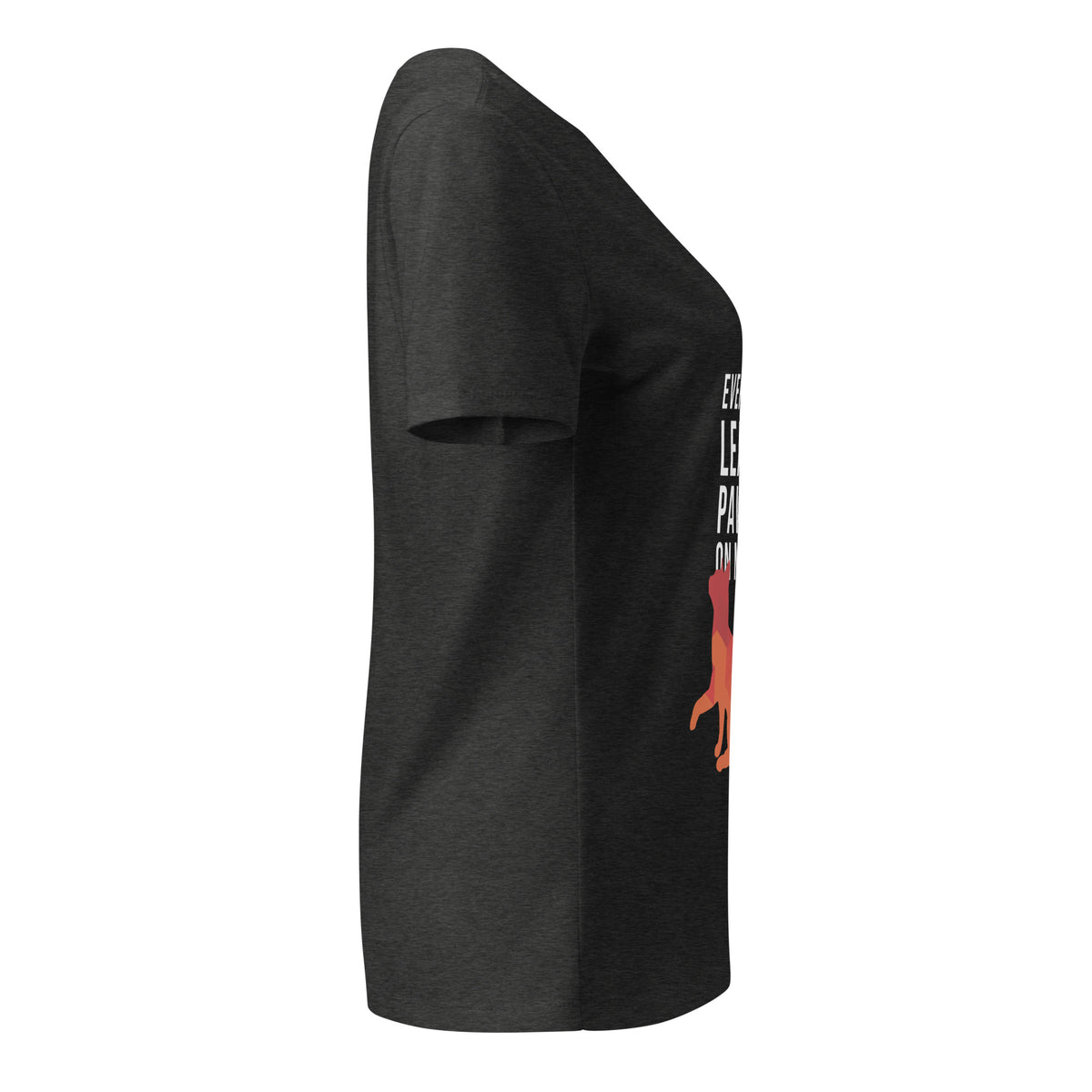 Every patients leaves a pawprint on my heart Women's V-neck T-Shirt-I love Veterinary