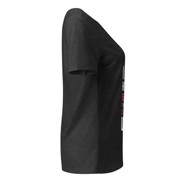 I ride Horses because punching people is frowned upon Women's V-Neck T-Shirt-I love Veterinary