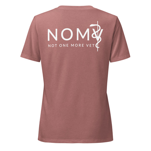 NOMV Cat Pulse Women's V-Neck T-Shirt-I love Veterinary