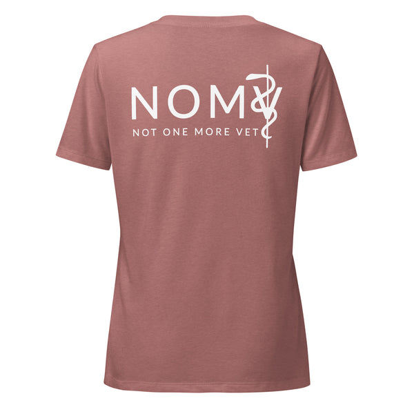 NOMV A beautiful day to save a life Women's V-Neck T-Shirt