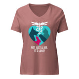 Not just a job, it's love Women's V-Neck T-Shirt-I love Veterinary