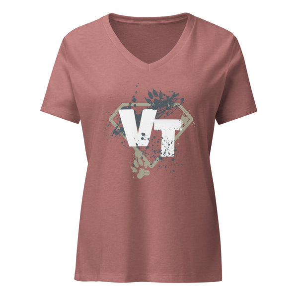 Vet tech superhero Women's V-Neck T-Shirt