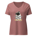 Stickin' butts and fixin' mutts vet tech Women's V-Neck T-Shirt