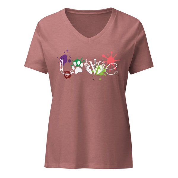 LOVE Veterinary Medicine Women's Women's V-Neck T-Shirt