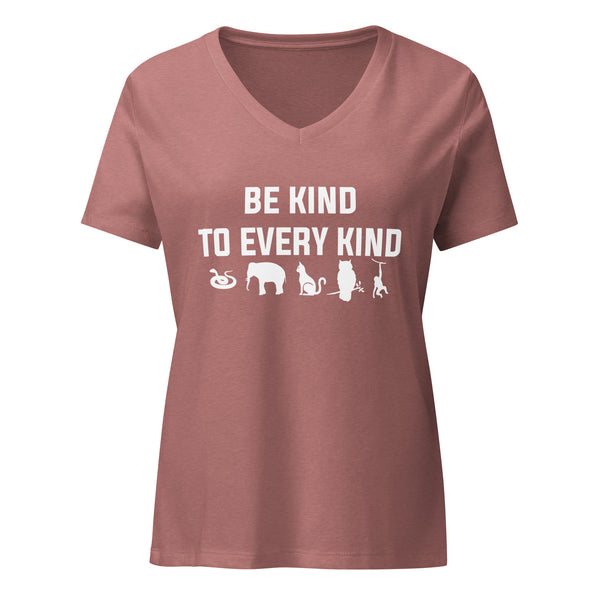 Be kind to every kind Women's V-Neck T-Shirt