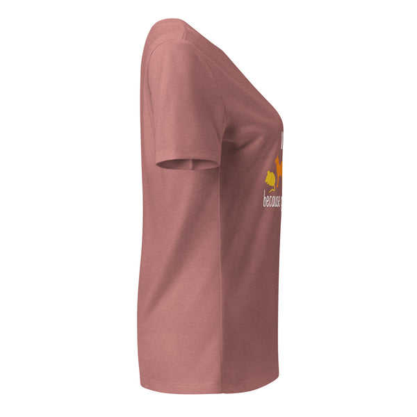 Vet Tech: because people are gross Women's V-Neck T-Shirt