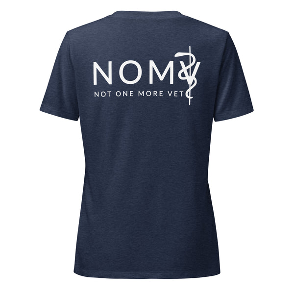 NOMV A beautiful day to save a life Women's V-Neck T-Shirt