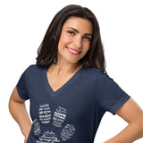 Vet Receptionist Pawprint Women’s V-neck t-shirt-I love Veterinary