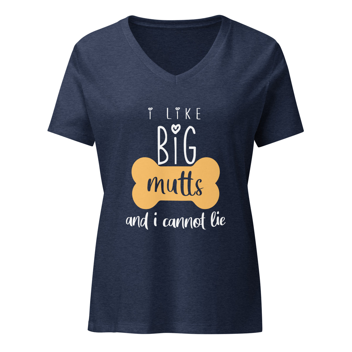 I like big Mutts Women's V-Neck T-Shirt-I love Veterinary