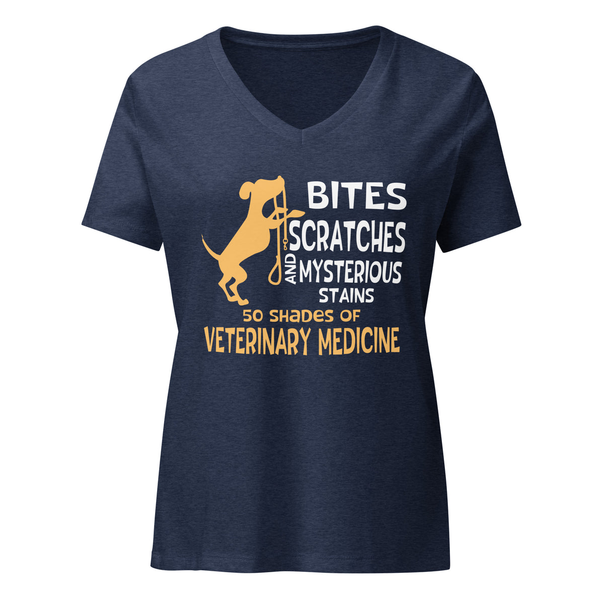 50 Shades of Veterinary Medicine Women's V-Neck T-Shirt