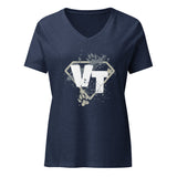 Vet tech superhero Women's V-Neck T-Shirt