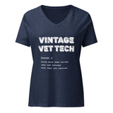 Vintage Vet Tech Women's V-Neck T-Shirt