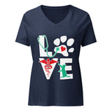 Love Cat Women's V-Neck T-Shirt