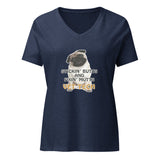 Stickin' butts and fixin' mutts vet tech Women's V-Neck T-Shirt