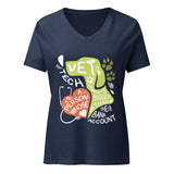 Vet Tech : A person whose heart is bigger than their bank account Women's V-Neck T-Shirt