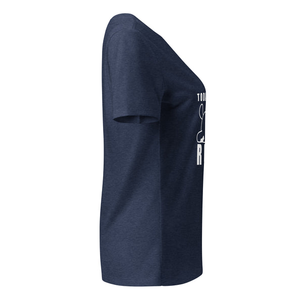 Today has been Ruff Women's V-Neck T-Shirt-Women's V-Neck T-Shirt | Bella + Canvas 6405CVC-I love Veterinary