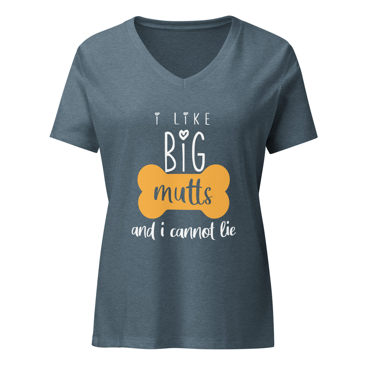 I like big Mutts Women's V-Neck T-Shirt-I love Veterinary