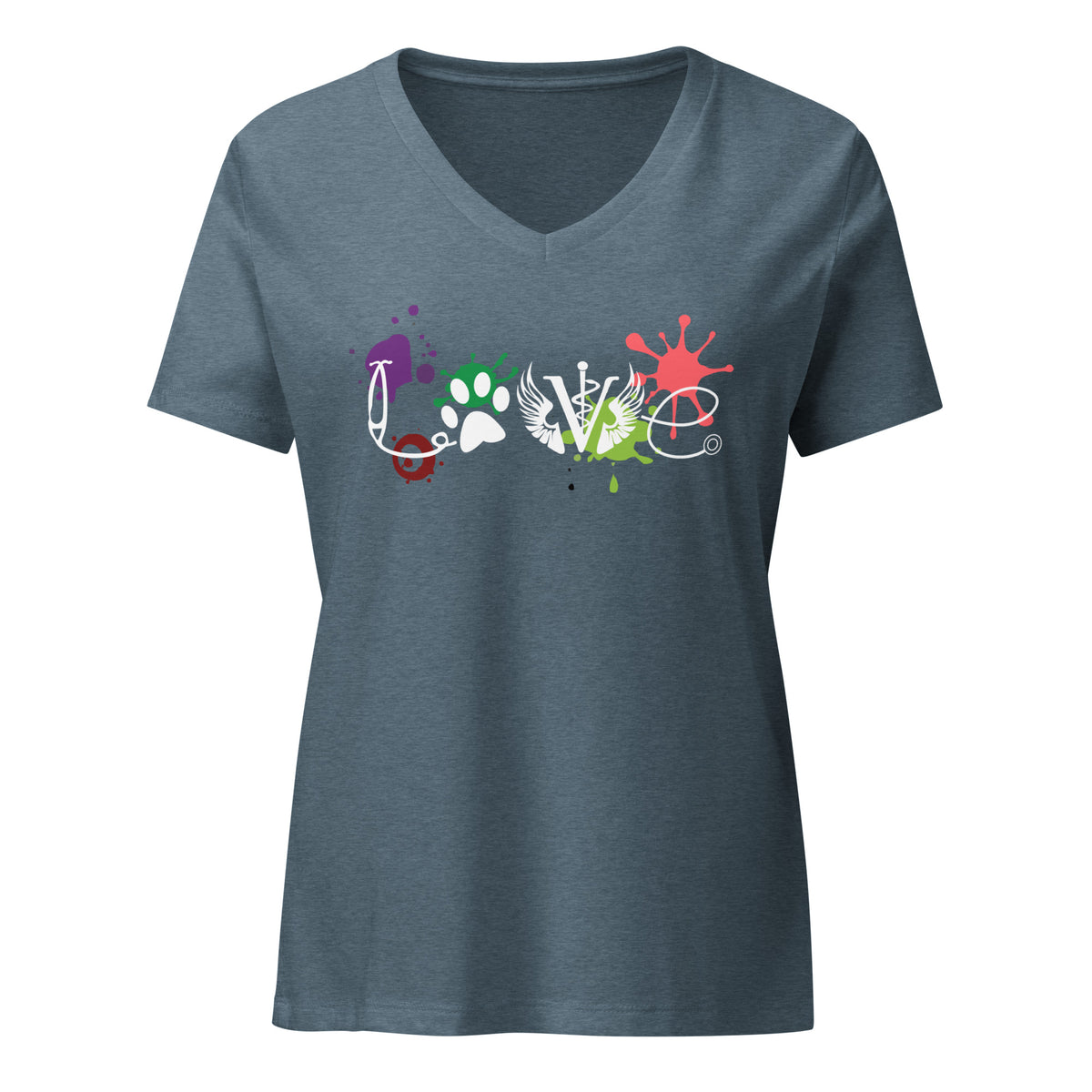 LOVE Veterinary Medicine Women's Women's V-Neck T-Shirt