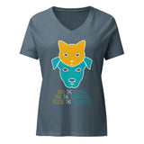 Save the injured, love the abandoned, rescue the mistreated Women's V-Neck T-Shirt