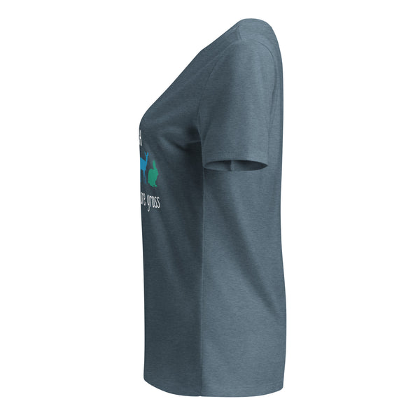 Vet Tech: because people are gross Women's V-Neck T-Shirt