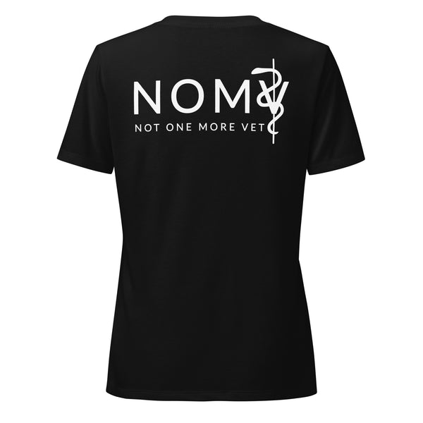 NOMV Cat Pulse Women's V-Neck T-Shirt-I love Veterinary