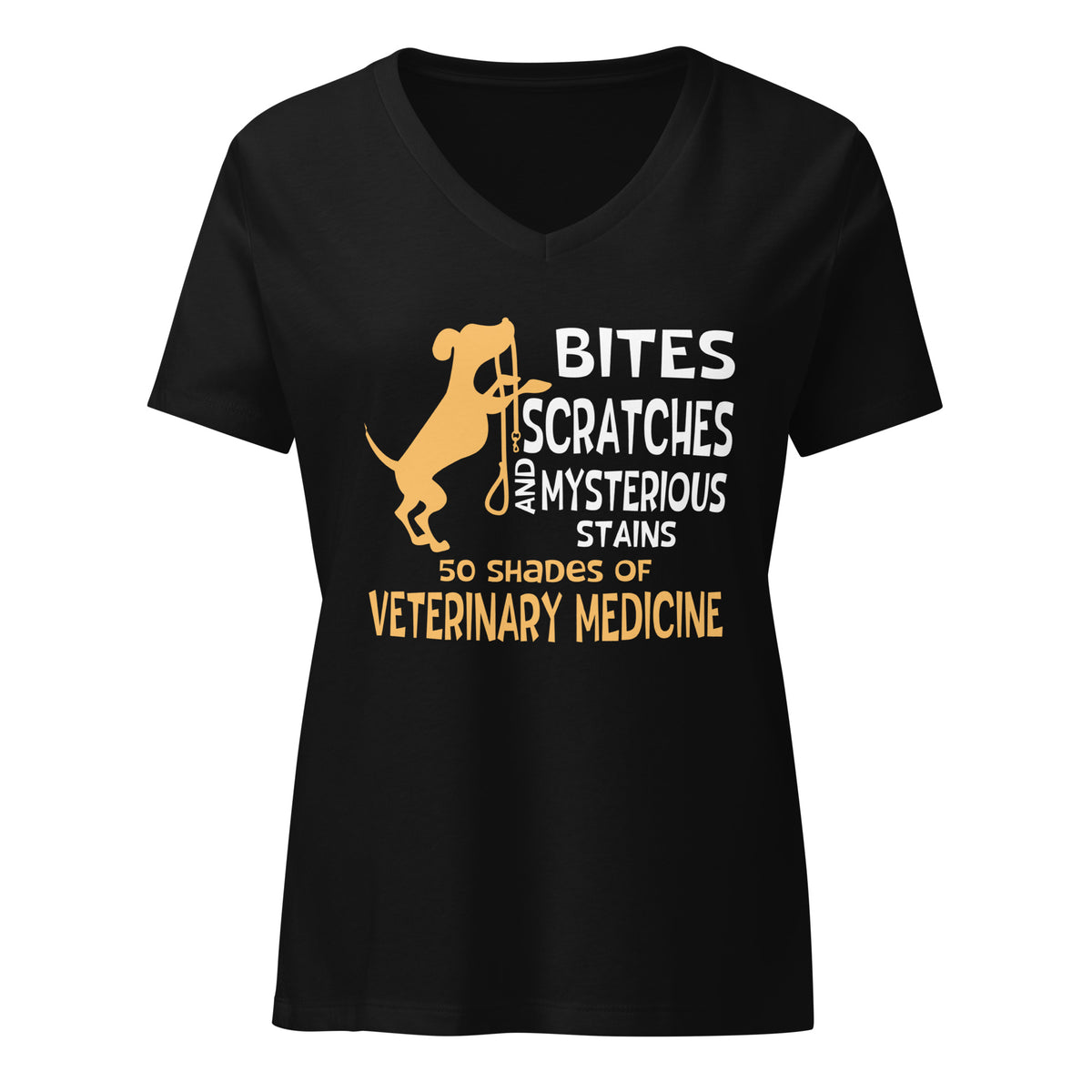 50 Shades of Veterinary Medicine Women's V-Neck T-Shirt