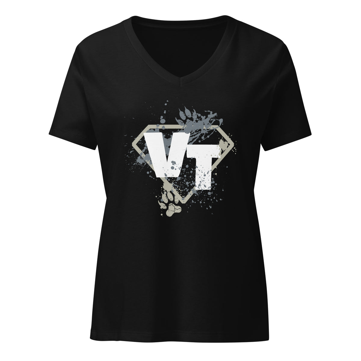 Vet tech superhero Women's V-Neck T-Shirt