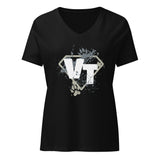 Vet tech superhero Women's V-Neck T-Shirt