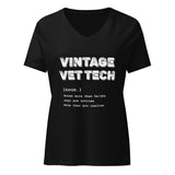 Vintage Vet Tech Women's V-Neck T-Shirt