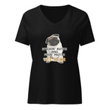 Stickin' butts and fixin' mutts vet tech Women's V-Neck T-Shirt