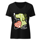 Vet Tech : A person whose heart is bigger than their bank account Women's V-Neck T-Shirt