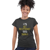 49% Vet Receptionist Gildan Ultra Cotton Ladies T-Shirt-Ultra Cotton Ladies T-Shirt | Gildan G200L-I love Veterinary