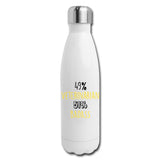 49% Veterinarian 51% Badass Insulated Stainless Steel Water Bottle-Insulated Stainless Steel Water Bottle | DyeTrans-I love Veterinary