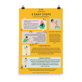 5 Easy steps to improve dental care in cats Poster-Posters-I love Veterinary