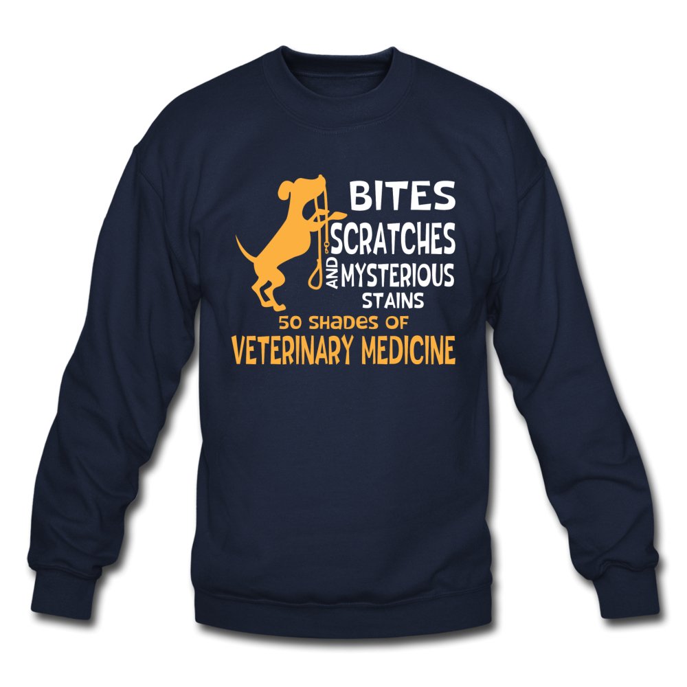 50 Shades of Veterinary Medicine Crewneck Sweatshirt-Unisex Crewneck Sweatshirt | Gildan 18000-I love Veterinary