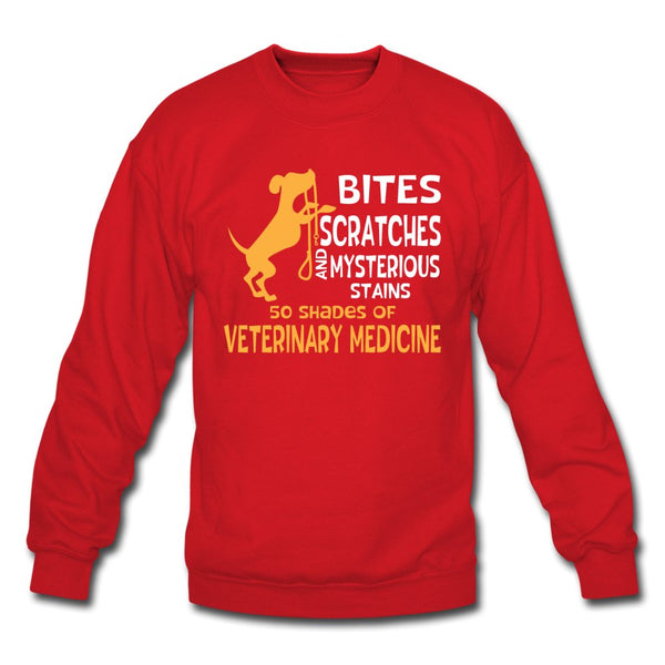 50 Shades of Veterinary Medicine Crewneck Sweatshirt-Unisex Crewneck Sweatshirt | Gildan 18000-I love Veterinary